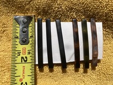 Lot of 4 Vintage Goody Stay Tight 2" Barrettes- Black Tortoise Shell Bonus M6