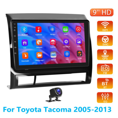 GOJOHO 9" Android 13 Car Stereo With CarPlay & GPS For 2005-2013 Toyota Tacoma/Hilux (64GB)