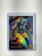 2023 Panini Select Broderick Jones #292 Rookie RC Holo Silver Prizm Steelers NFL