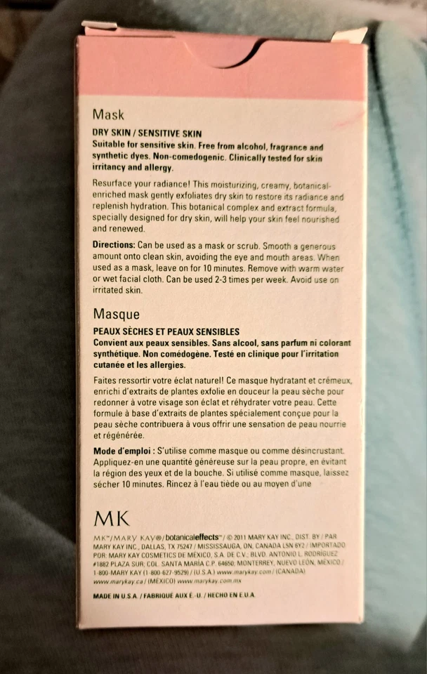 Máscara efectos botánicos Mary Kay Fórmula 1 NUEVA en caja 4 oz/113 g Foto 4 de 4