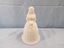 Imperial Satin White Milk Glass Suzanne Colonial Belle Bell Bride 6" tall