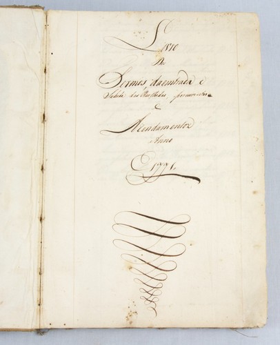 PORTUGUESE manuscript 1771 Livro TERMOS records of religious institution Lisbon - Picture 5 of 24