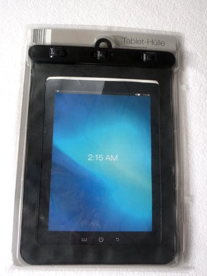 TABLET-HÜLLE - Passend für 9,7 Zoll Tablets - Schwarz Wasserdicht - NEU / OVP