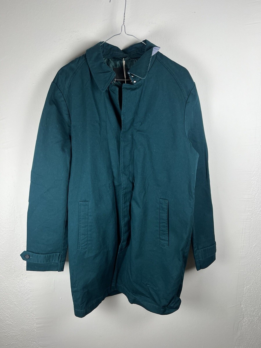 Kiomi Green Men Trench Cappotto Jacket Uomo Verde Taglia M