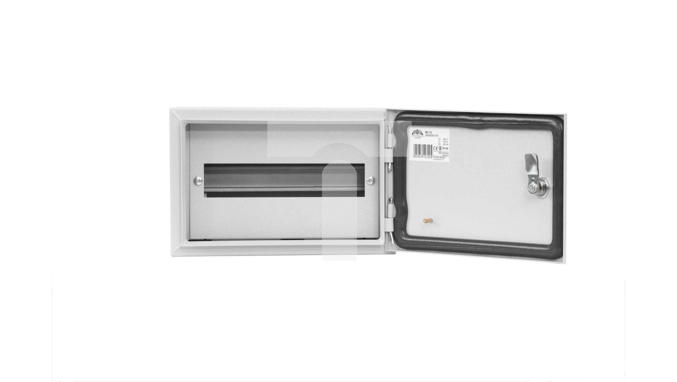 Hermetic modular switchgear n/t IP65 RH 12 /1x12/ RAL 7035 solid door wit /T2UK