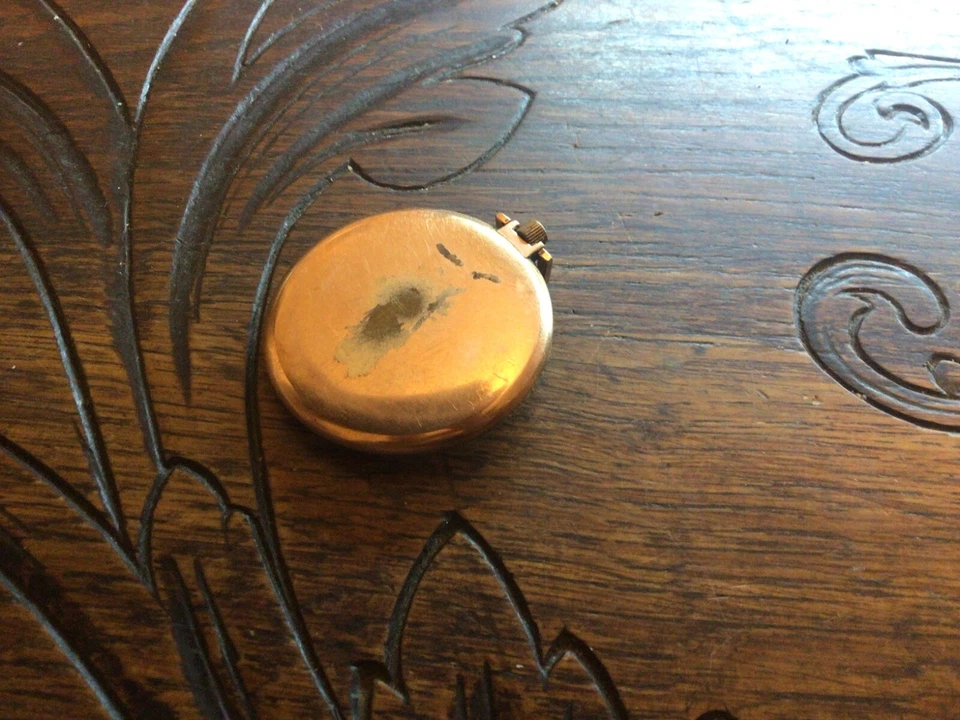 TRIB montre de smoking avec dato Pl/Or extra plate -Mécanique vers 1960 - Photo 3/4