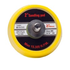 St&uuml;tzteller 75mm M6 schaft Polierteller,Exzenterschleifer mit Klett &Oslash;50mm &Oslash;75mm