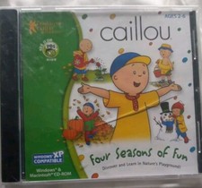 Caillou Computer Game Windows and Mac Four Seasons of Fun New In Packaging.