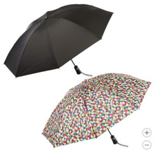 Totes Recycled Automatic Compact InBrella, 2-pack   Reverse Close Umbrella new 