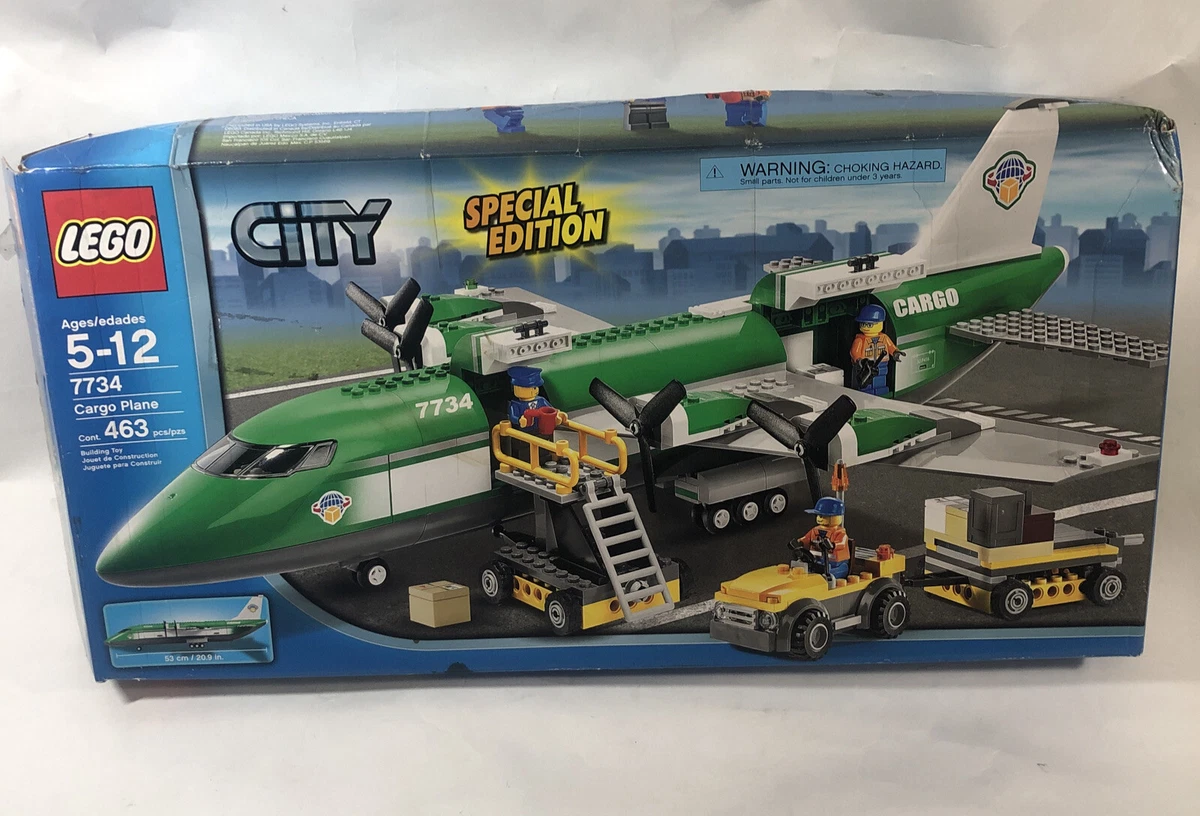 Lego Town City Cargo 7734 Cargo Plane New Open Box Sealed Bags Fast Shipping
