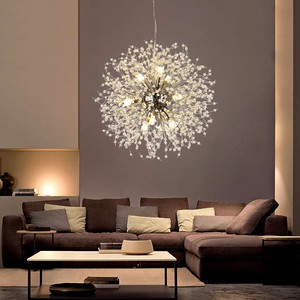 modern dandelion led chandelier