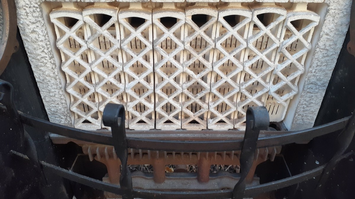 Antique Vintage Ray-Glo Gas Heater Ceramic Bricks adapt- Fireplace Grate  insert | eBay