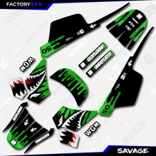 Green Savage Racing Graphics kit fits Yamaha PW50 PW 50 All Years Custom