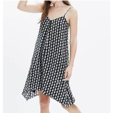 Madewell Silk Trapeze Cami Dress w/Pockets in Bloomstamp Size Small