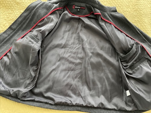 Alpine Swiss Mens Wool Blend Classic Zip Up Coat Short Jacket XL Retail $175 - Picture 7 of 10
