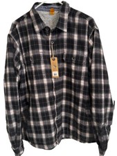 Tailor Vintage Men  s Plaid Flannel Shirt Jacket Sherpa Lining S/M/L/XL MSRP 148
