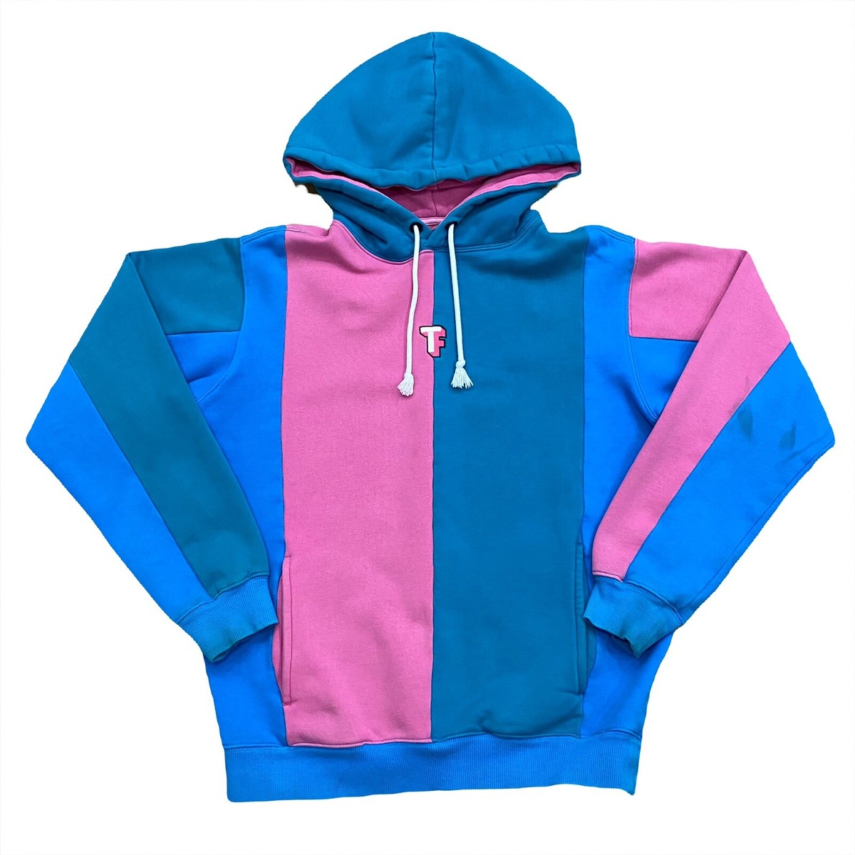 Teddy Fresh Bubblegum Colour Block Center Logo Hoodie Small Teddy Fresh Bubblegum Colour Block Center Logo Hoodie Small