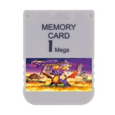 Spyro the Dragon PS1 Memory Card 100 Unlocked Completed Saves