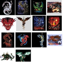 Dragon T Shirt Transfer Print for HEAT PRESS MACHINE application