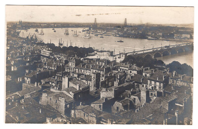 Bordeaux FRANCE Vintage Real Photo Postcard - Panorama et la Garonne