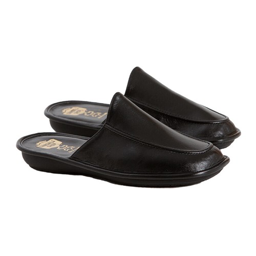 Pantofole uomo chiuse 100% VERA PELLE Made in Italy colore nero taglie  40-46 | eBay