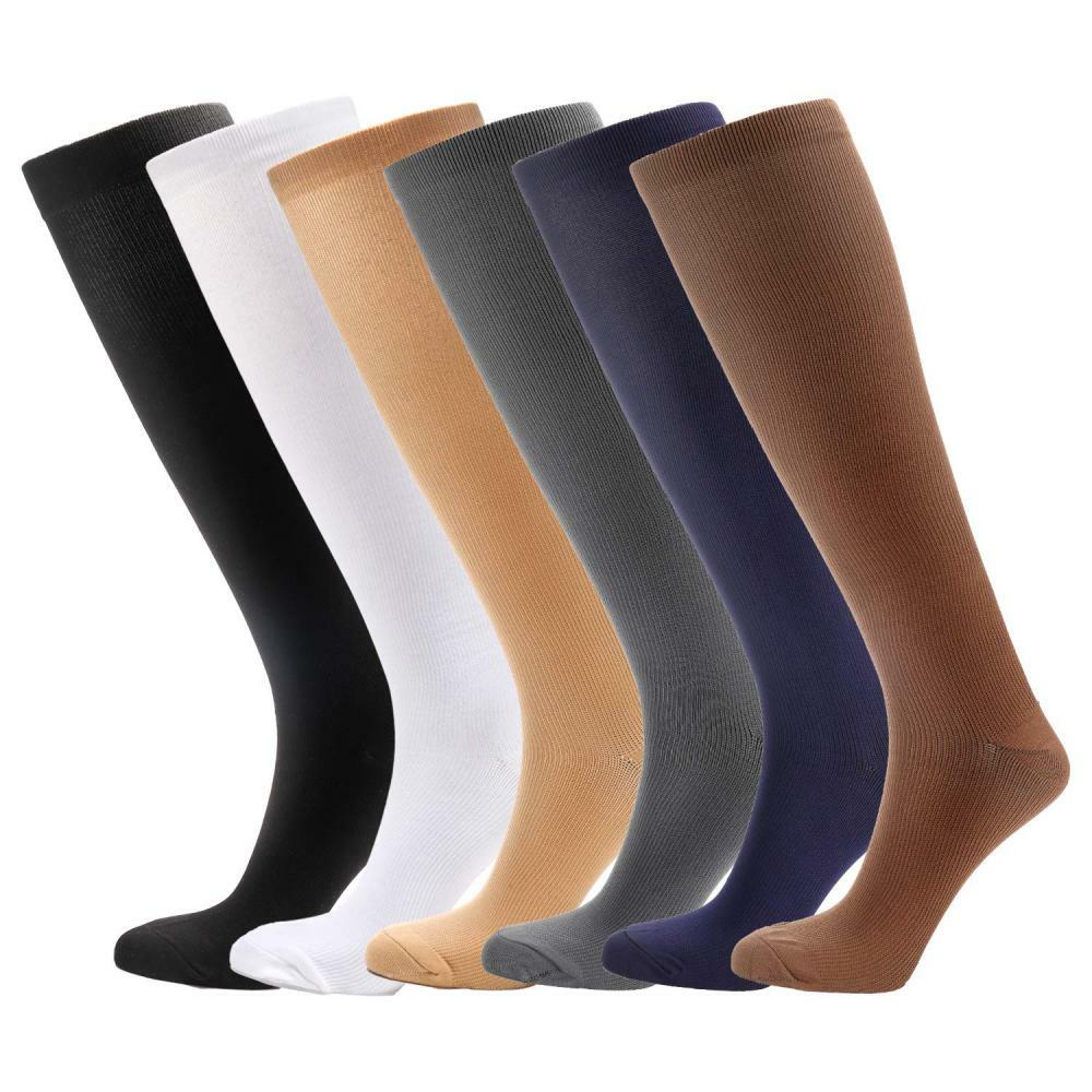 NOVAYARD 6 Pairs Knee High Graduated Compression Large / X