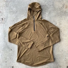 Veece Mens Small Stretch Poly Performance Flex Dry Wicking 1/4 Zip Hoodie Jacket