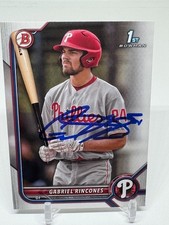 2022 Bowman 1st SIGNED RC #BD-142 Gabriel Rincones