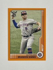 2021 Topps Big League Brandon Nimmo #230 Orange Parallel NY Mets