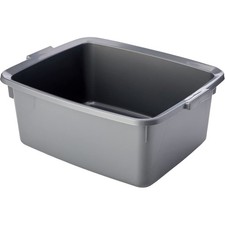 Addis 5 Star Rectangular Washing Up Bowl 12L Metallic Silver Large Sink Basin
