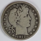 VG+ 1912 S Barber Half Dollar