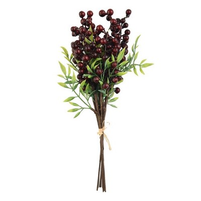 Wohndeko Esstisch 35 cm 6 St��ck k��nstliche Beerenstiele Weihnachtsb?ume