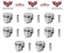 8 Silvolite 030 Oversize 4.390 Dish Top Pistons For 1968-1973 Ford 429 Car V8