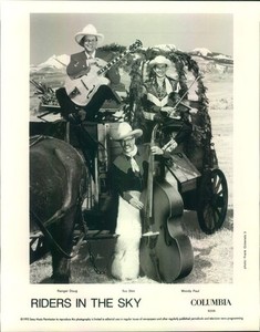 Press Photo: RIDERS IN THE SKY 8x10 B&W 1992
