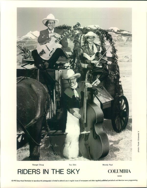 Press Photo: RIDERS IN THE SKY 8x10 B&W 1992