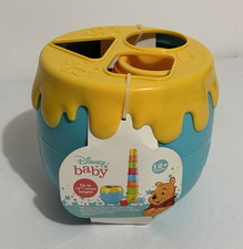 Disney Baby Winnie the Pooh Hunny Pot Stacking Cups Shape Sorter 12 Months