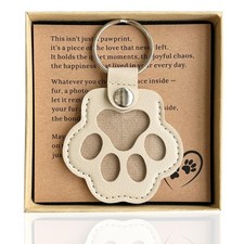Pet Loss Sympathy Gift, Remembrance Keychain, Paw-shaped Keepsake, Dog Memori...