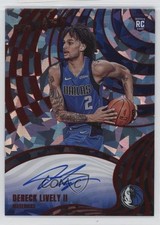 2023-24 Panini Revolution Rookie Chinese New Year /28 Dereck Lively II Auto 1ey4