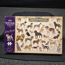 Hinkler Vintage Dog Breeds Puzzle 1000 Pieces Jigsaw Educational Poster Style
