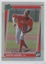 2021 Panini Donruss Optic Rated Prospects Holo Prizm Hunter Greene #RP13 2q9