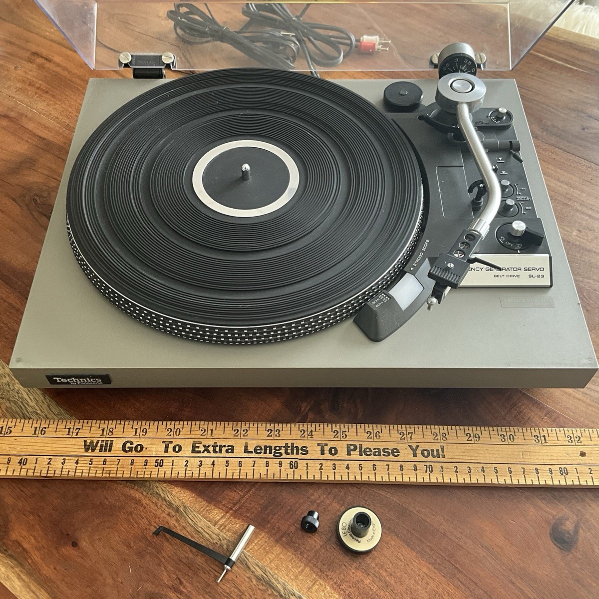 70’s Japan Vintage ナショナル Technics 販促用法被 Vintage Technics by Panasonic SL-23 Turntable A 120V Made in Japan