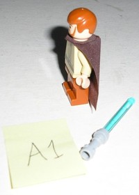Lego Star Wars OBI-WAN KENOBI (Dark Orange Legs) Minifigure 7255 (Minty) *A1*