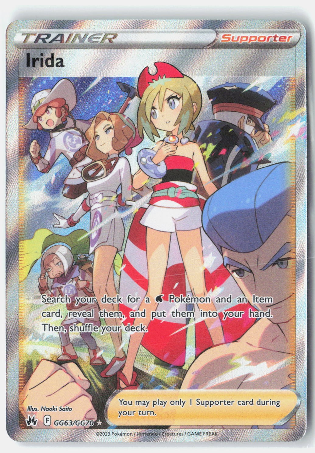 Irida SWSH: Crown Zenith: Galarian Gallery GG63/GG70 Pokemon Card Holo