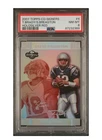2007 Topps Co-Signers -Tom Brady, Steve Breaston Red #/150 PSA 8 Holo silver