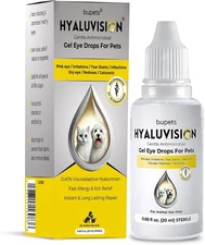 Pet Eye Drops Hyaluvision Gel 0.40% Hyaluronan for Dry Eyes,Allergy & Irritation