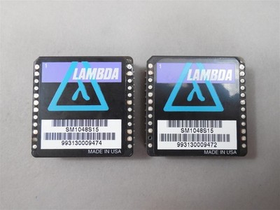 NOS - (2) Lambda SM10-48S15 Isolated Module DC-DC Converter 1 Output 15V 670mA