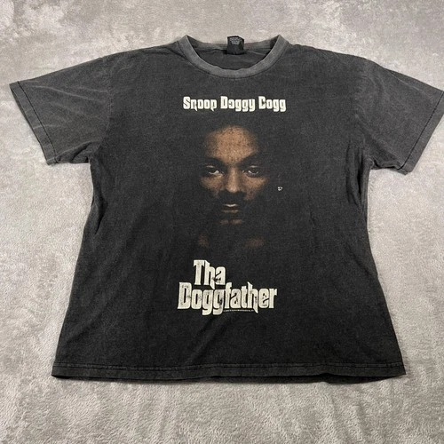 Snoop Doggy Dogg Shirt Mens XL Black Tha Doggfather 1990s vintage concert t-shirt, vintage, size XL, single stitch, B+ condition