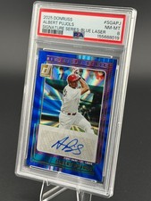 2025 Panini Donruss - Signature Series Albert Pujols #SG-APJ Blue Laser /25 (AU)