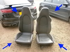 Porsche 911 Turbo 997 Cayman Crested Sport Seats Genuine Original Oem 61k