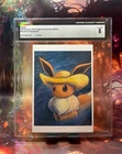 Eevee Pokémon x Van Gogh Postcards 2023 Museum Exclusive CGC 8
